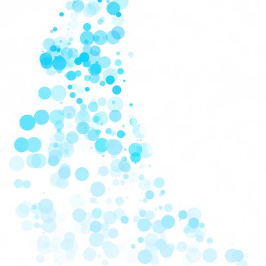 Baloncuklar Çemberi Noktaları Eşsiz Mavi Parlak Vektör Arkaplanı