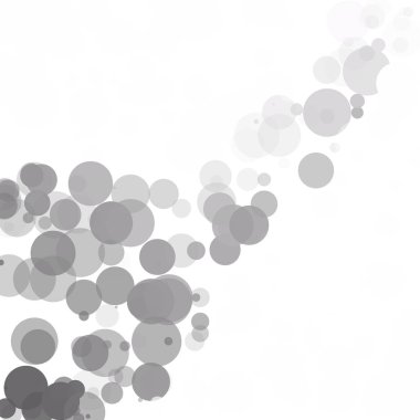 Kabarcıklar benzersiz gri beyaz parlak vektör arka plan
