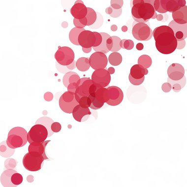 Kabarcıklar daire noktalar benzersiz kırmızı parlak vektör arka plan
