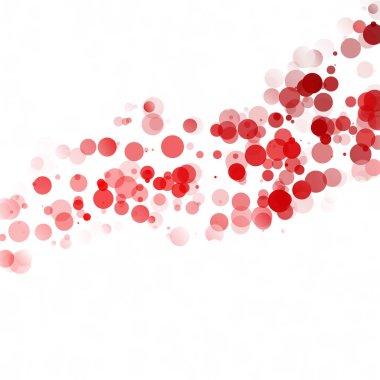 Kabarcıklar daire noktalar benzersiz kırmızı parlak vektör arka plan