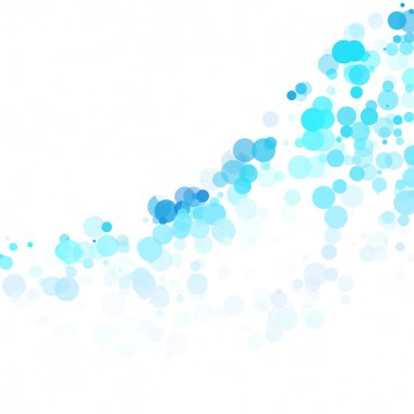 Baloncuklar Çemberi Noktaları Eşsiz Mavi Parlak Vektör Arkaplanı