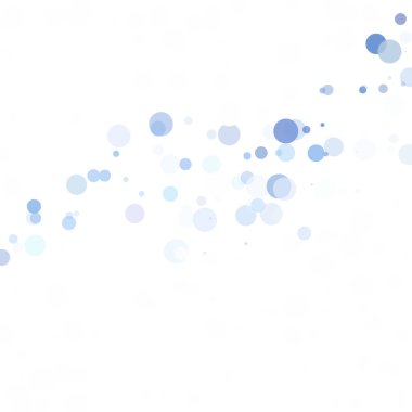 Baloncuklar Çemberi Noktaları Eşsiz Mavi Parlak Vektör Arkaplanı