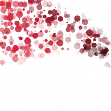 Kabarcıklar daire noktalar benzersiz kırmızı parlak vektör arka plan