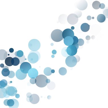 Kabarcıklar benzersiz mavi parlak vektör arka plan