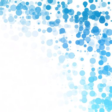 Baloncuklar Çemberi Noktaları Eşsiz Mavi Parlak Vektör Arkaplanı