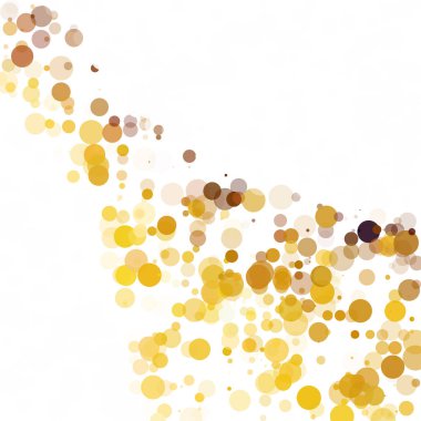 Kabarcıklar daire noktalar benzersiz sarı parlak vektör arka plan