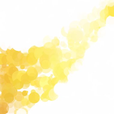 Kabarcıklar benzersiz sarı parlak vektör arka plan