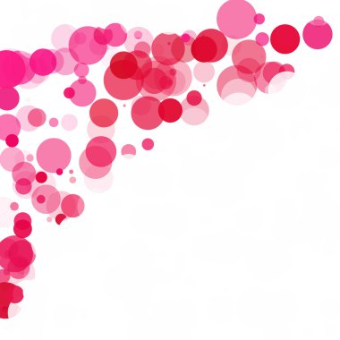 Kabarcıklar benzersiz pembe parlak vektör arka plan