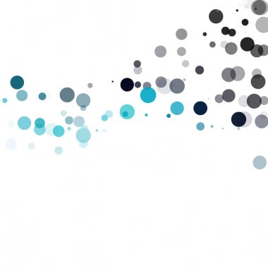 Baloncuklar Çemberi Noktaları Eşsiz Mavi Parlak Vektör Arkaplanı