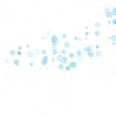 Baloncuklar Çemberi Noktaları Eşsiz Mavi Parlak Vektör Arkaplanı