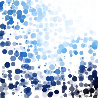 Baloncuklar Çemberi Noktaları Eşsiz Mavi Parlak Vektör Arkaplanı