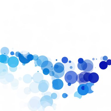 Kabarcıklar benzersiz mavi parlak vektör arka plan