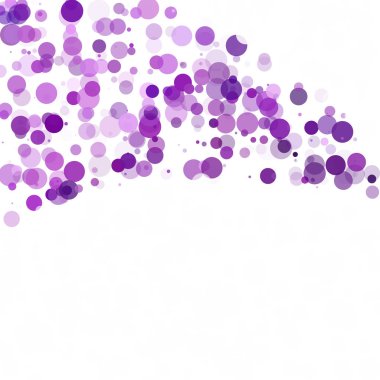 Kabarcıklar daire noktalar benzersiz mor parlak vektör arka plan