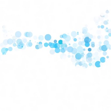 Baloncuklar Çemberi Noktaları Eşsiz Mavi Parlak Vektör Arkaplanı