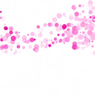 Kabarcıklar daire noktalar benzersiz pembe parlak vektör arka plan