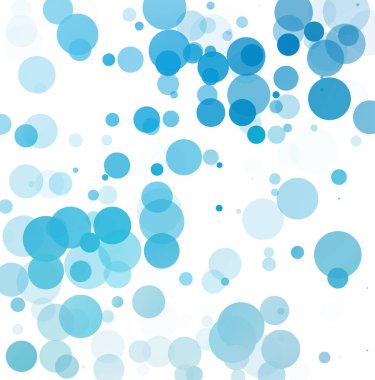 Kabarcıklar benzersiz mavi parlak vektör arka plan