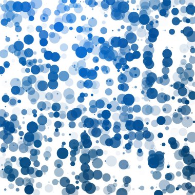 Baloncuklar Çemberi Noktaları Eşsiz Mavi Parlak Vektör Arkaplanı