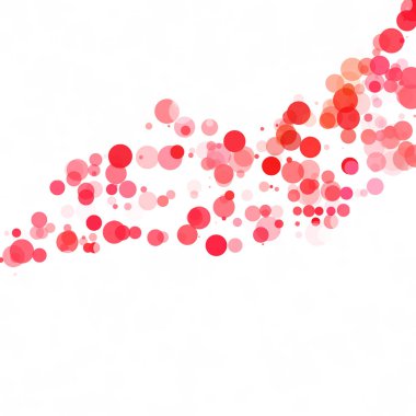 Kabarcıklar daire noktalar benzersiz kırmızı parlak vektör arka plan