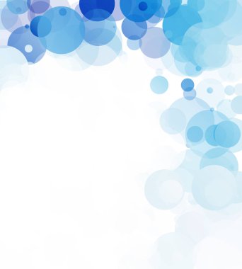 Kabarcıklar benzersiz mavi parlak vektör arka plan