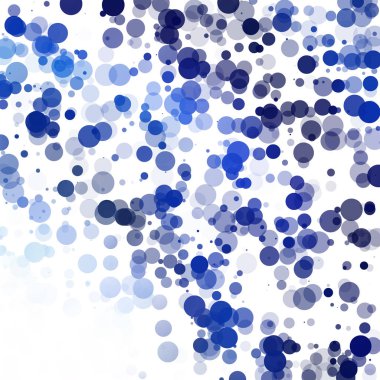 Baloncuklar Çemberi Noktaları Eşsiz Mavi Parlak Vektör Arkaplanı