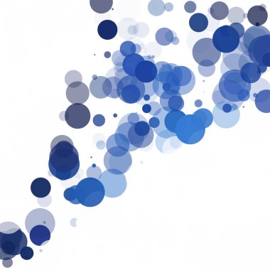 Kabarcıklar benzersiz mavi parlak vektör arka plan