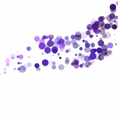 Kabarcıklar daire noktalar benzersiz mor parlak vektör arka plan