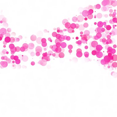 Kabarcıklar daire noktalar benzersiz pembe parlak vektör arka plan