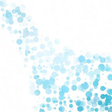 Baloncuklar Çemberi Noktaları Eşsiz Mavi Parlak Vektör Arkaplanı