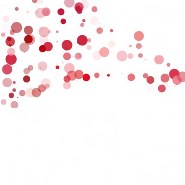 Kabarcıklar daire noktalar benzersiz kırmızı parlak vektör arka plan