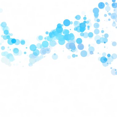 Baloncuklar Çemberi Noktaları Eşsiz Mavi Parlak Vektör Arkaplanı