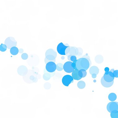 Baloncuklar Çemberi Noktaları Eşsiz Mavi Parlak Vektör Arkaplanı