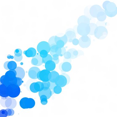 Kabarcıklar benzersiz mavi parlak vektör arka plan