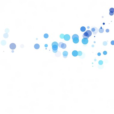 Baloncuklar Çemberi Noktaları Eşsiz Mavi Parlak Vektör Arkaplanı