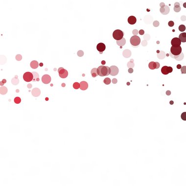 Kabarcıklar daire noktalar benzersiz kırmızı parlak vektör arka plan