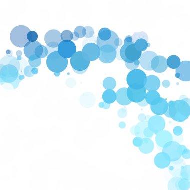 Kabarcıklar benzersiz mavi parlak vektör arka plan