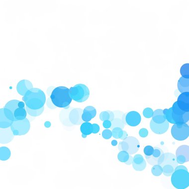 Kabarcıklar benzersiz mavi parlak vektör arka plan