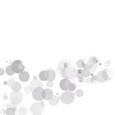 Kabarcıklar benzersiz gri beyaz parlak vektör arka plan
