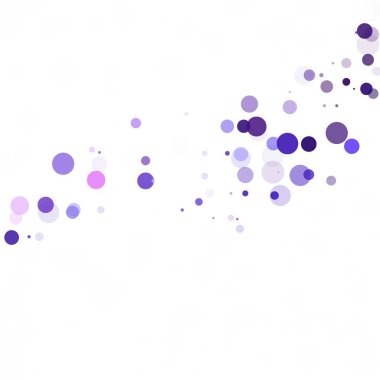 Kabarcıklar daire noktalar benzersiz mor parlak vektör arka plan