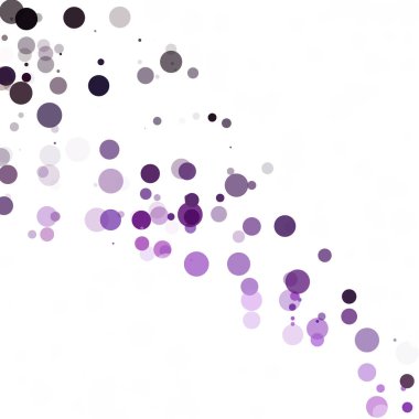 Kabarcıklar daire noktalar benzersiz mor parlak vektör arka plan