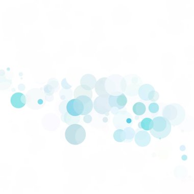 Baloncuklar Çemberi Noktaları Eşsiz Mavi Parlak Vektör Arkaplanı