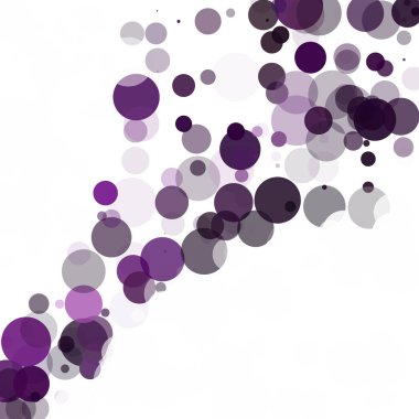 Kabarcıklar daire noktalar benzersiz mor parlak vektör arka plan