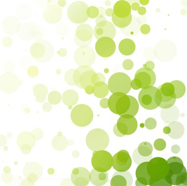 Kabarcıklar benzersiz yeşil parlak vektör arka plan