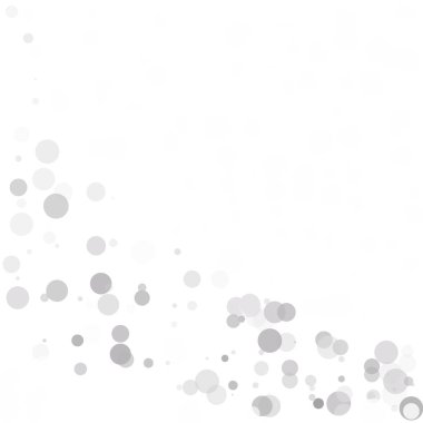 Kabarcıklar daire noktalar benzersiz gri beyaz parlak vektör arka plan