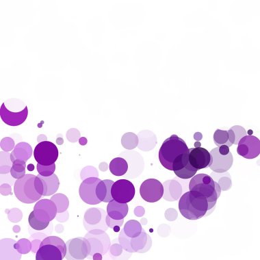 Kabarcıklar daire noktalar benzersiz mor parlak vektör arka plan