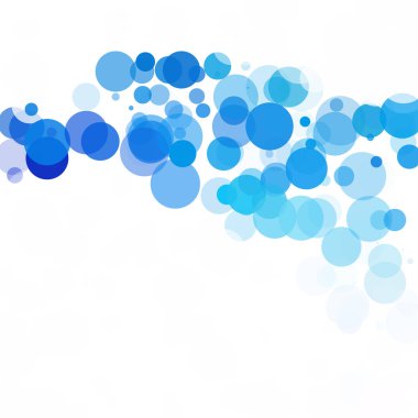 Kabarcıklar benzersiz mavi parlak vektör arka plan