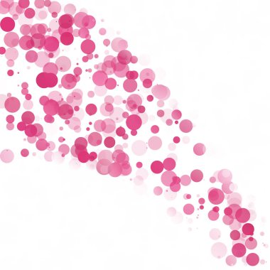 Kabarcıklar daire noktalar benzersiz pembe parlak vektör arka plan