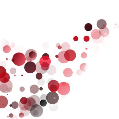 Kabarcıklar benzersiz kırmızı parlak vektör arka plan