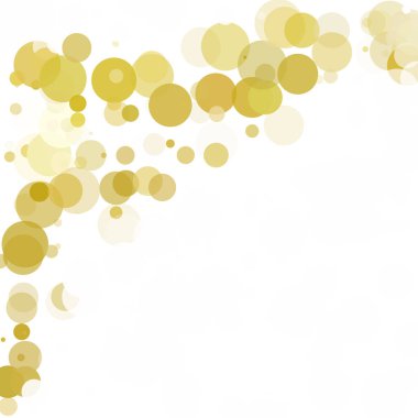 Kabarcıklar daire noktalar benzersiz sarı parlak vektör arka plan