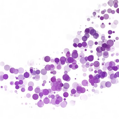 Kabarcıklar daire noktalar benzersiz mor parlak vektör arka plan