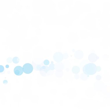 Baloncuklar Çemberi Noktaları Eşsiz Mavi Parlak Vektör Arkaplanı